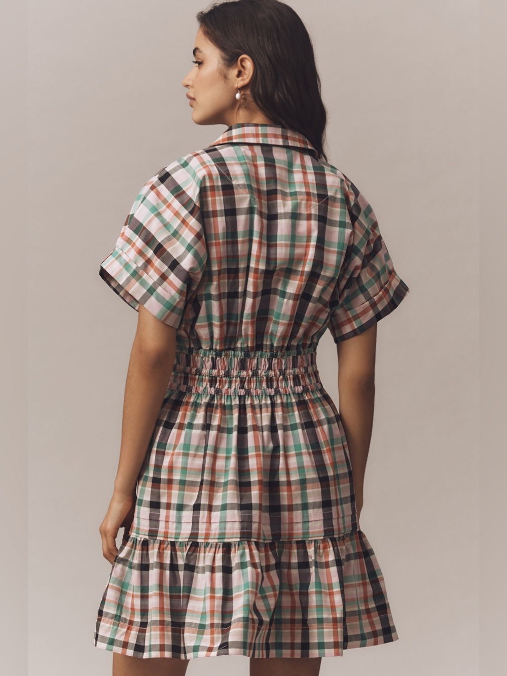 Anthropologie - The Somerset Plaid Mini Dress - Picture 3 of 13